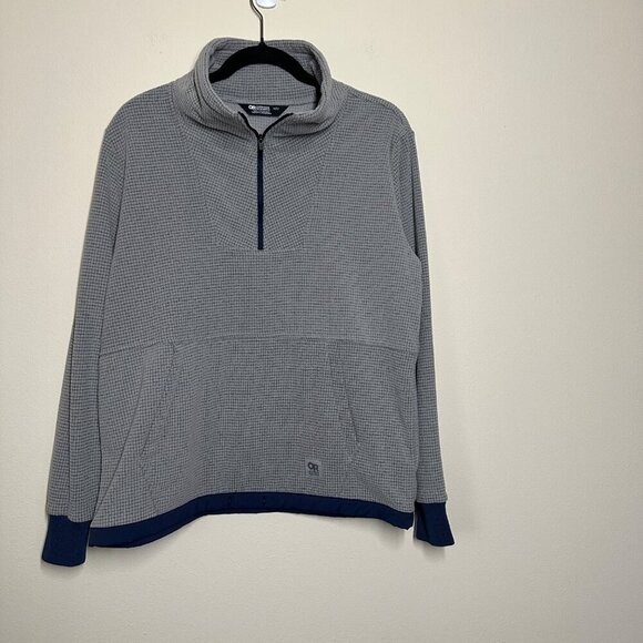 Outdoor Research Trail Mix 1/4 Zip Pullover Womens Size M Gorpcore Hiking Fleece - Picture 2 of 8